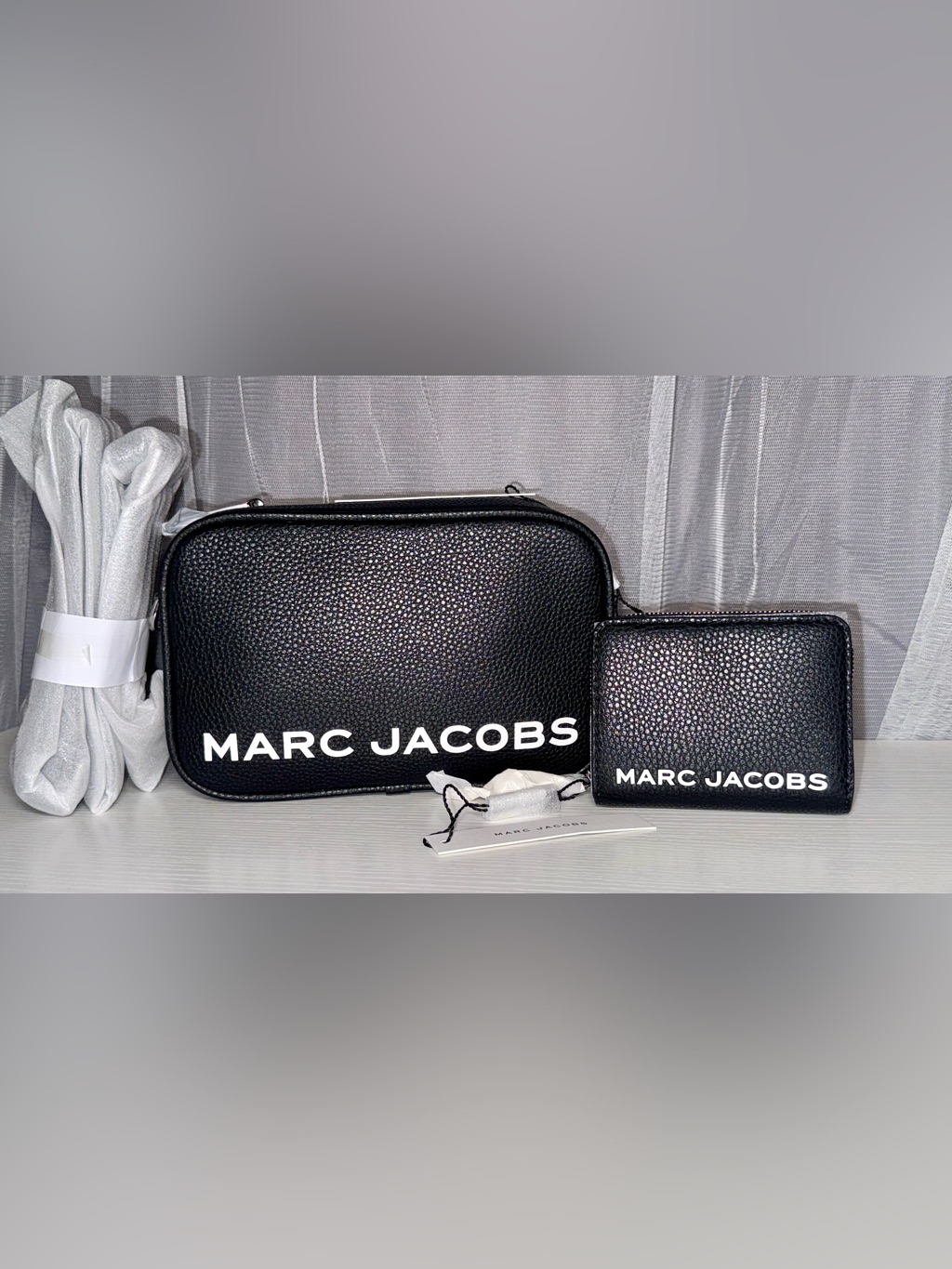 Marc Jacobs Bold Flash Camera Bag & Wallet With Logo